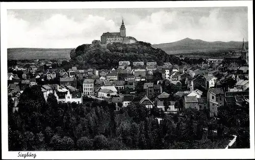 Ak Siegburg an der Sieg, Stadtansicht, Blick über die Stadt zum Michaelsberg