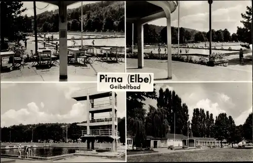 Ak Pirna an der Elbe, Geibeltbad