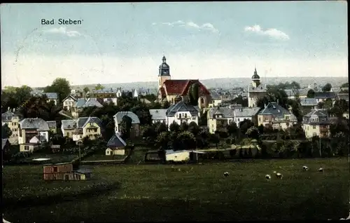 Ak Bad Steben im Frankenwald Bayern, Gesamtansicht