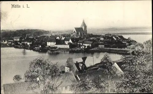 Ak Mölln im Herzogtum Lauenburg, Kirche, Totalansicht