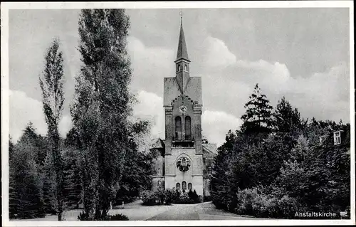 Ak Lüttringhausen Remscheid im Bergischen Land, Anstaltskirche, Stiftung Tannenhof