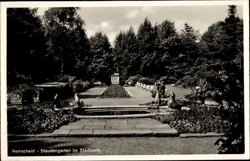 Ak Remscheid im Bergischen Land, Staudengarten im Stadtpark