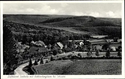 Ak Siekholz Schieder Schwalenberg in Lippe, Gesamtansicht, Kahlenbergturm