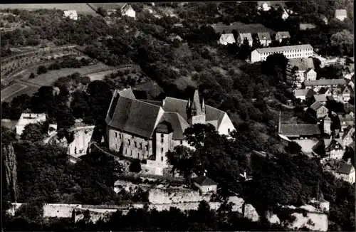 Ak Spangenberg in Hessen, Schloss, Fliegeraufnahme