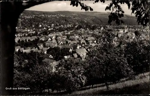 Ak Söllingen Pfinztal am Kraichgau, Ortsansicht