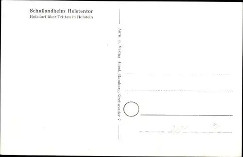 Ak Hoisdorf in Schleswig Holstein, Schullandheim Holstentor, Innenansicht