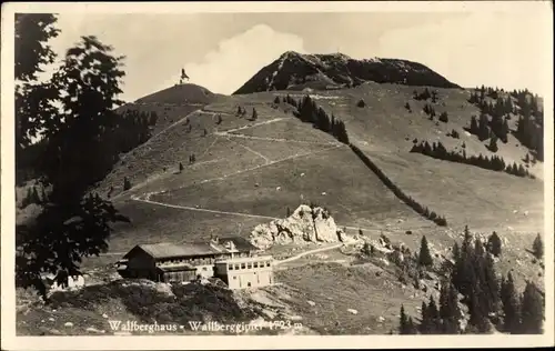 Ak Rottach Egern in Oberbayern, Wallberggipfel, Wallberghaus