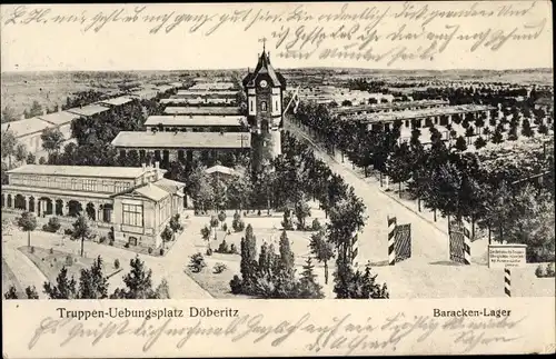 Ak Dallgow Döberitz im Havelland, Truppenübungsplatz, Barackenlager