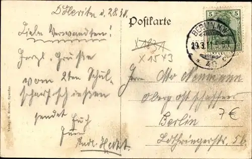 Ak Dallgow Döberitz im Havelland, Truppenübungsplatz, Am Mühlenberg