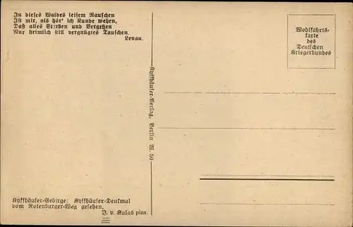 Künstler Ak Steinthaleben Kyffhäuserland Thüringen, Kyffhäuser Denkmal