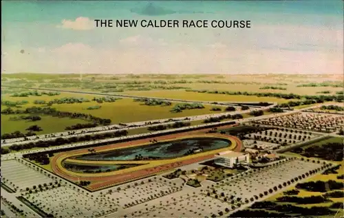 Ak The New Calder Race Course, Pferderennsport