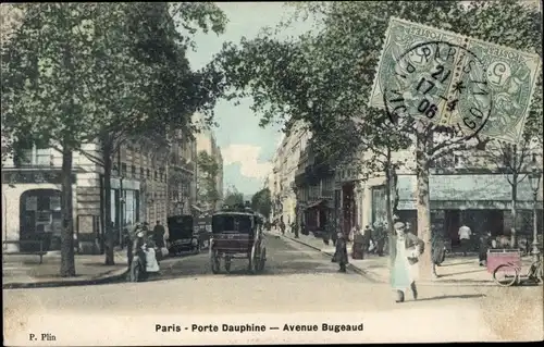 Ak Paris XVI. Arrondissement Passy, Porte Dauphine, Avenue Bugeaud
