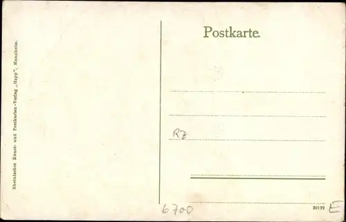 Ak Ludwigshafen am Rhein Rheinland Pfalz, Kolonie der Anilinfabrik mit Fabrikgelände im Hintergrund