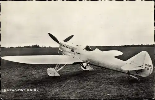 Ak Dewoitine D 510, Französisches Jagdflugzeug, Propellerflugzeug