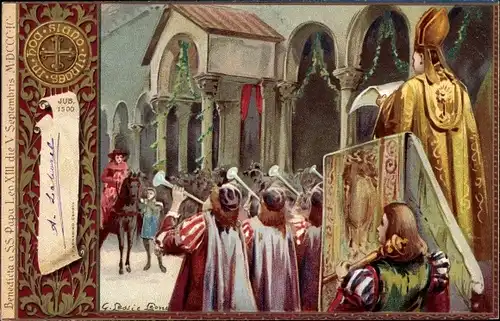 Künstler Litho Lessi e Leoni, Papst Leo XIII., Vincenzo Gioacchino Pecci, Benedicta, Alexander VI