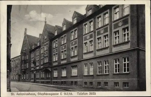 Ak Augsburg in Schwaben, St. Antoniushaus, Stephansgasse E 143/44