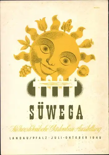 Ak Landau Pfalz, Süwega, Südwestdeutsche Gartenbauausstellung 1949