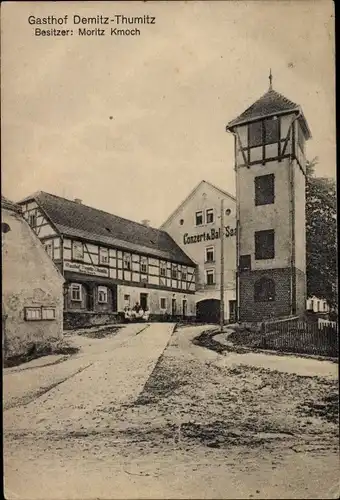 Ak Demitz Thumitz in Sachsen, Gasthof