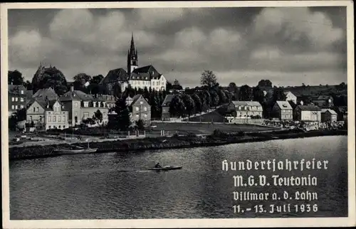 Ak Villmar an der Lahn Hessen, Hundertjahrfeier MGV Teutonia 1936