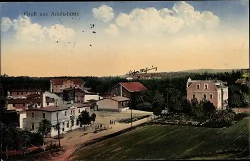 Ak Adolfshütte Crosta Großdubrau in Sachsen, Ortspartie