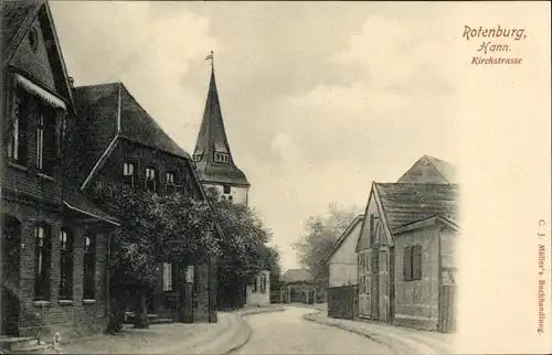 Ak Rotenburg in Hannover Rotenburg an der Wümme, Kirchstraße