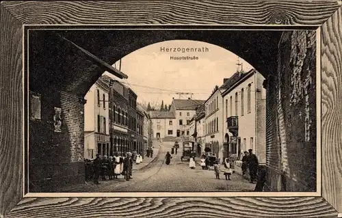 Passepartout Ak Herzogenrath Nordrhein Westfalen, Hauptstraße