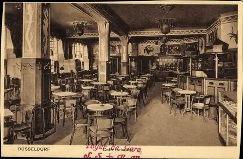 Ak Düsseldorf am Rhein, Cafe Industrie, Wilhelmplatz 9