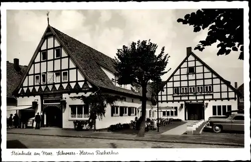 Ak Schweers Steinhude Wunstorf in Niedersachsen, Harms Fischerhus, Haus der berühmten Aale