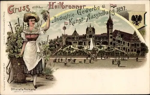 Litho Heilbronn, Industrie- Gewerbe und Kunstausstellung 1897, Gewerbeausstellung