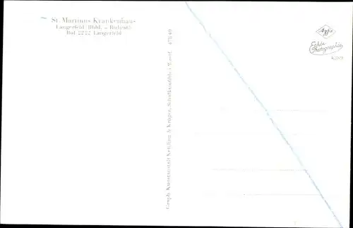 Ak Richrath Langenfeld im Rheinland, St. Martinus Krankenhaus