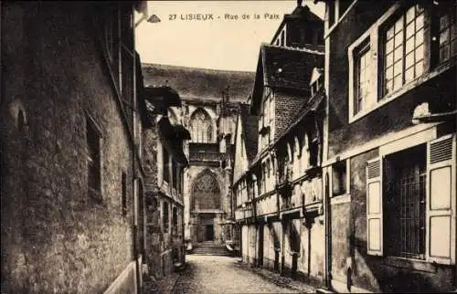Ak Lisieux Calvados, Rue de la Paix