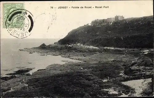 Ak Rozel Bay Kanalinsel Jersey, Pointe de Rozel, Rozel Fort