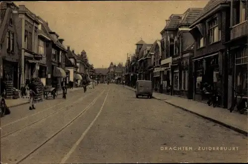 Ak Drachten Friesland Niederlande, Zuiderbuurt