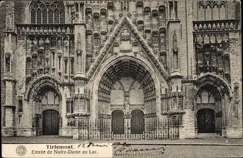 Ak Tirlemont Flämisch Brabant Flandern, Entree de Notre Dame au Lac