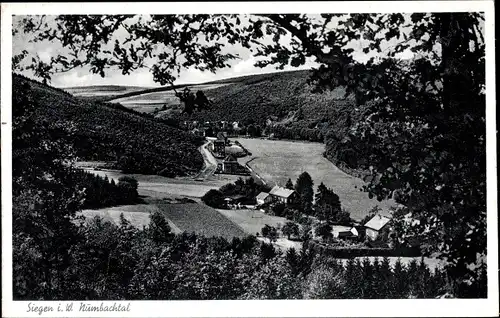 Ak Siegen in Westfalen, Blick ins Numbachtal