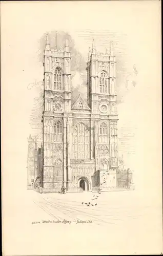 Ak London City England, Westminster Abbey