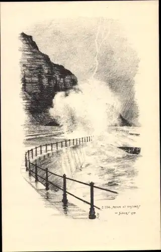 Ak Hastings East Sussex England, Storm