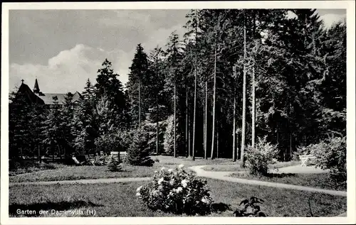 Ak Lüttringhausen Remscheid im Bergischen Land, Garten der Damenvilla, Stiftung Tannenhof