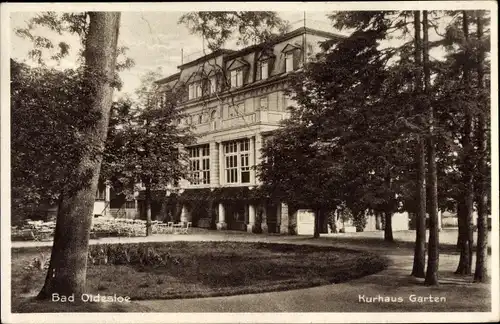 Ak Bad Oldesloe in Schleswig Holstein, Kurhaus, Garten