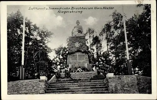 Ak Bruchhausen Höxter an der Weser, Kriegerehrung