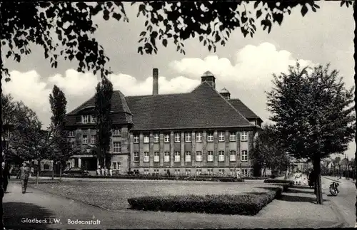 Ak Gladbeck Westfalen, An der Badeanstalt