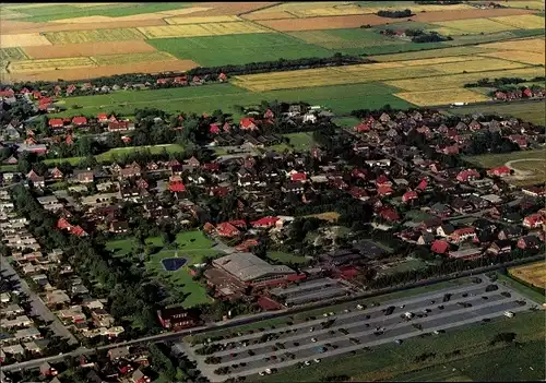 Ak Norddeich Norden Ostfriesland, Luftaufnahme