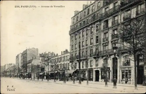 Ak Paris XVI. Arrondissement Passy, Avenue de Versailles