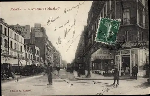 Ak Paris XVI. Arrondissement Passy, L'Avenue de Malakoff