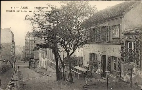 Ak Paris XVIII. Arrondissement Buttes-Montmartre, Cabaret du Lapin Agile