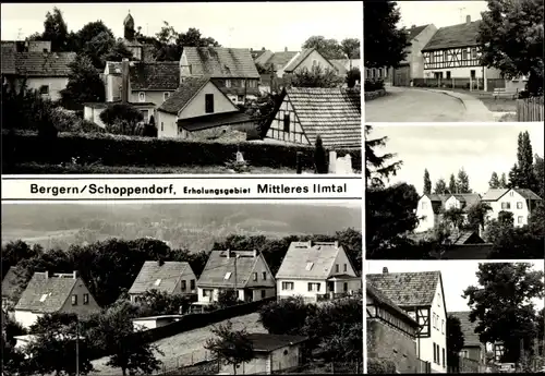 Ak Schoppendorf Bergern Bad Berka in Thüringen, Ortsansichten
