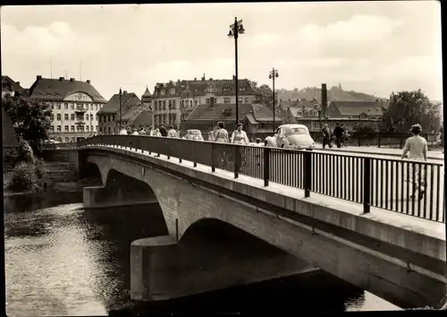 Ak Weißenfels an der Saale, Brücke des Friedens