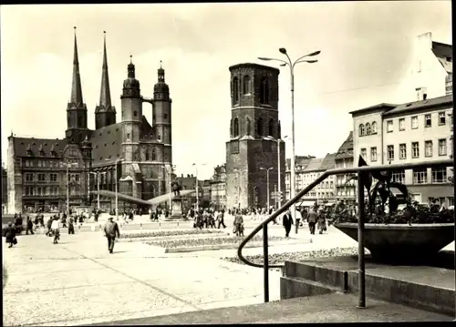 Ak Halle an der Saale, Markt, Kirche