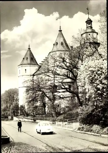 Ak Schleusingen in Thüringen, Partie an der Bertholdsburg