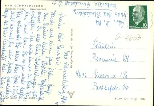 Ak Bad Schmiedeberg in der Dübener Heide, Eisenmoorbad